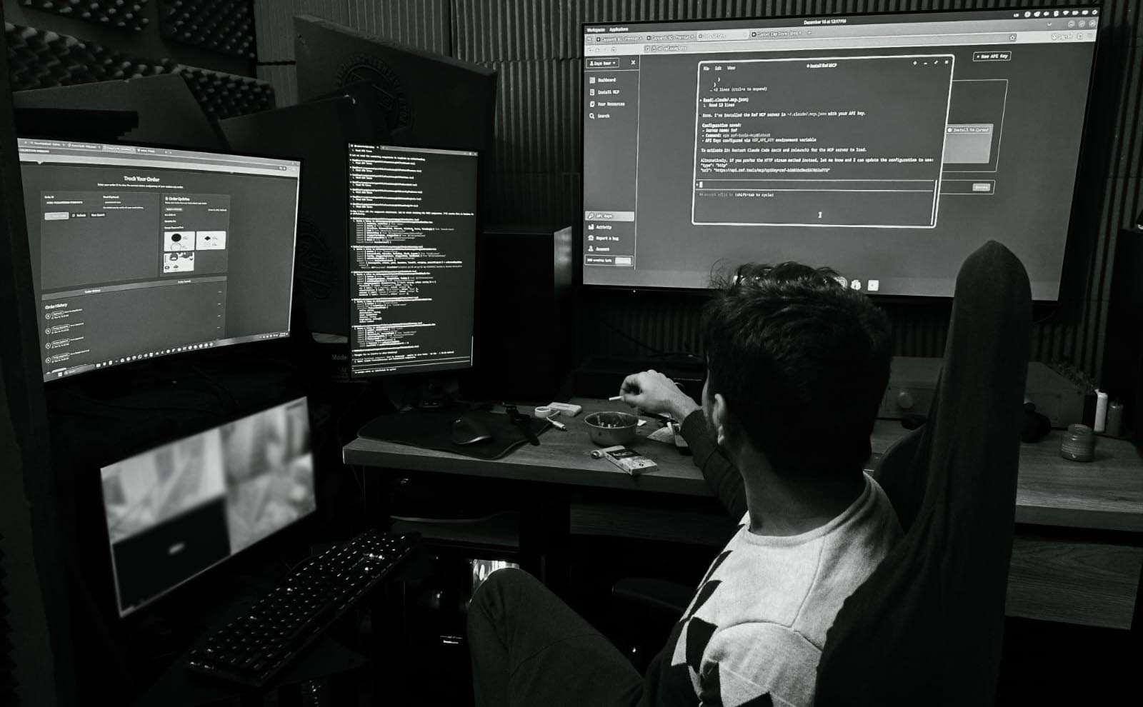 Workspace - Multi-monitor development setup
