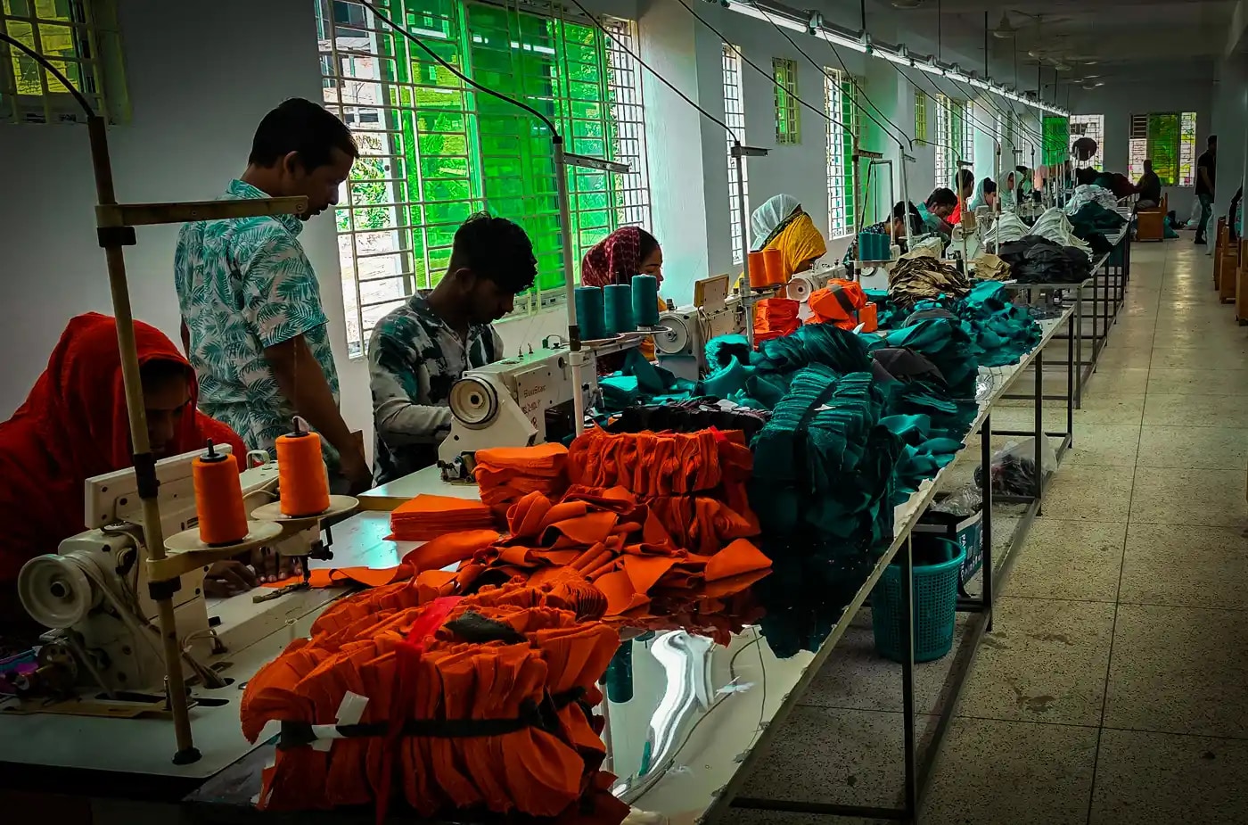 NR Caps BD production floor in Tongi, Gazipur