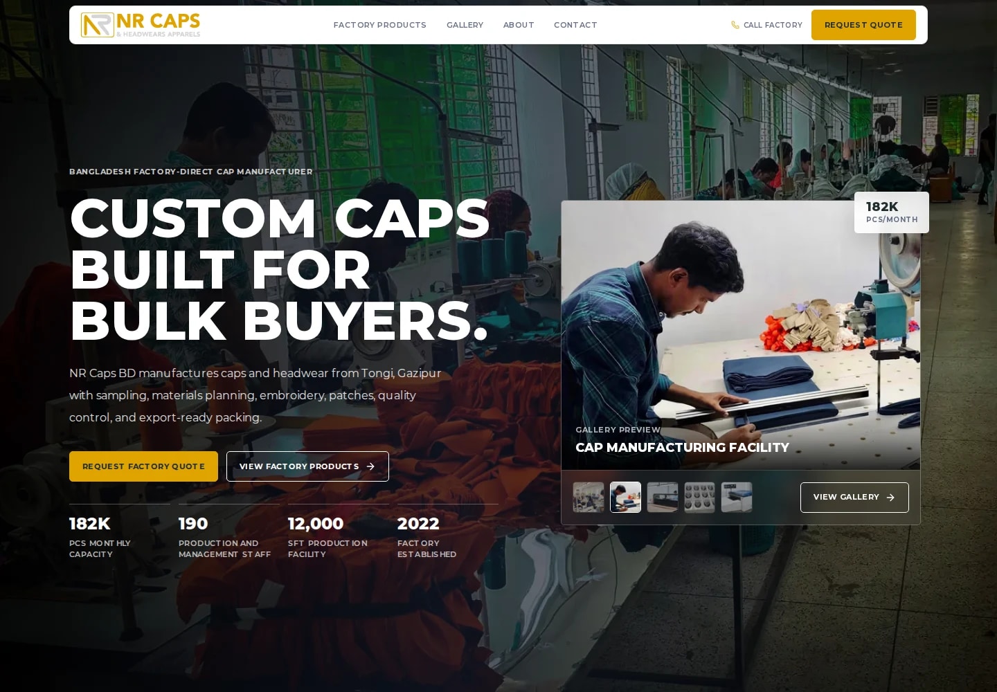Current NR Caps BD factory-direct manufacturer homepage