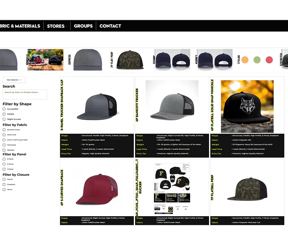 Interactive Store Page