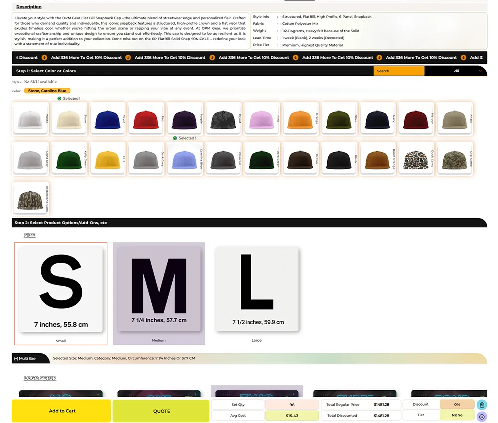 Advanced Product Page